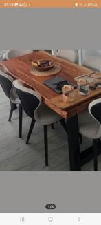 Een mooie boomstamtafel!, 200 cm of meer, Ophalen of Verzenden, Zo goed als nieuw, Vijf personen of meer