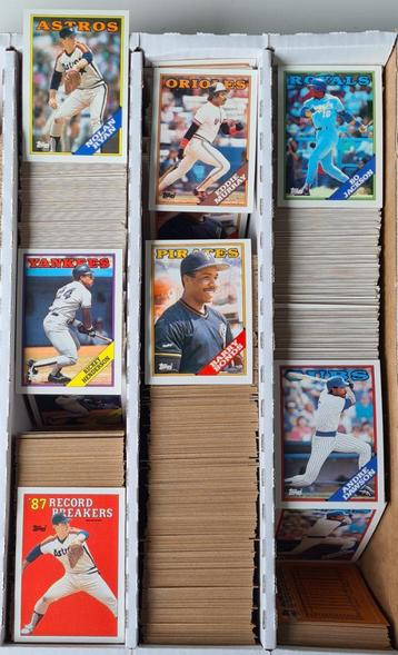 ⚾Grote partij Topps honkbalkaartjes 1988 – bijna 1900 stuks! beschikbaar voor biedingen