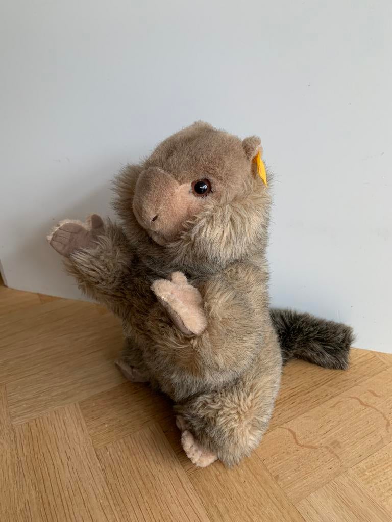 Steiff - Knopf Im Ohr knuffel eekhoorn, Ophalen of Verzenden, Zo goed als nieuw, Stoffen beer, Steiff