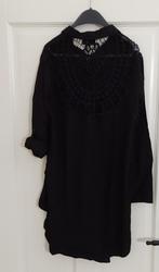 luchtige lange  zwarte blouse, Ophalen of Verzenden, Zo goed als nieuw, Maat 38/40 (M), Zwart