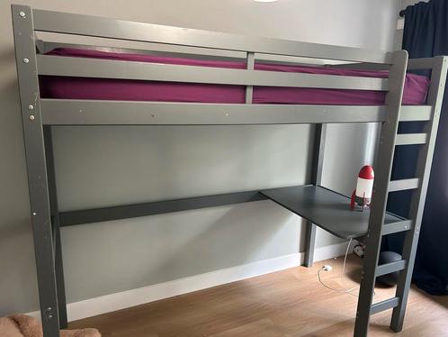 Hoogslaper Ties leen bakker met bureau 1 persoons, Kinderen en Baby's, Kinderkamer | Stapelbedden en Hoogslapers, Gebruikt, Hoogslaper