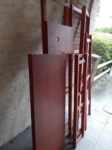 Ikea Rek, Ivar, massief grenen, boekenrek bestaande uit 8 re