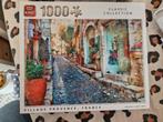 King puzzel 1000 stukjes Village provence france, Ophalen of Verzenden, 500 t/m 1500 stukjes, Legpuzzel, Zo goed als nieuw