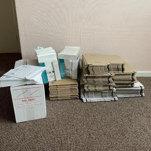 Partij verzenddozen & luchtkussen enveloppen – nieuw, Doe-het-zelf en Verbouw, Kratten en Dozen, Nieuw, Doos, Minder dan 50 cm