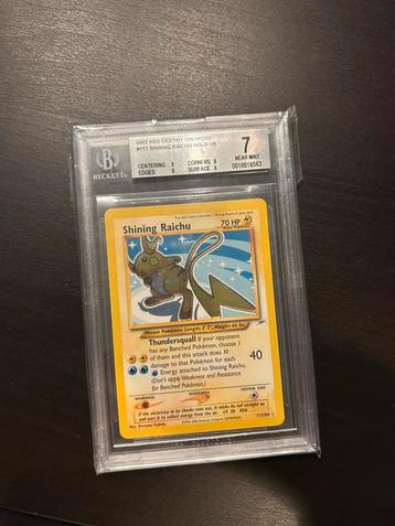Pokemon - Shining Raichu BGS 7 beschikbaar voor biedingen