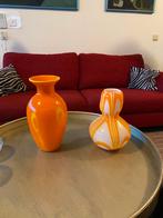 2 oranje vazen, Antiek en Kunst, Antiek | Vazen, Ophalen of Verzenden