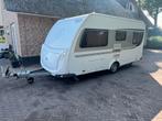 Knaus Sudwind 450 FU met voortent 2014, Caravans en Kamperen, Caravans, Rondzit, Frans bed, Bedrijf, 4 tot 5 meter