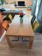 Massief houten tafel!! 180 bij 90 cm bij 78., Huis en Inrichting, Tafels | Eettafels, Ophalen, Gebruikt, 50 tot 100 cm, Vijf personen of meer