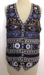 Folklore prachtig geborduurd gilet/top! L, Maat 42/44 (L), Zo goed als nieuw, Zonder mouw, Verzenden