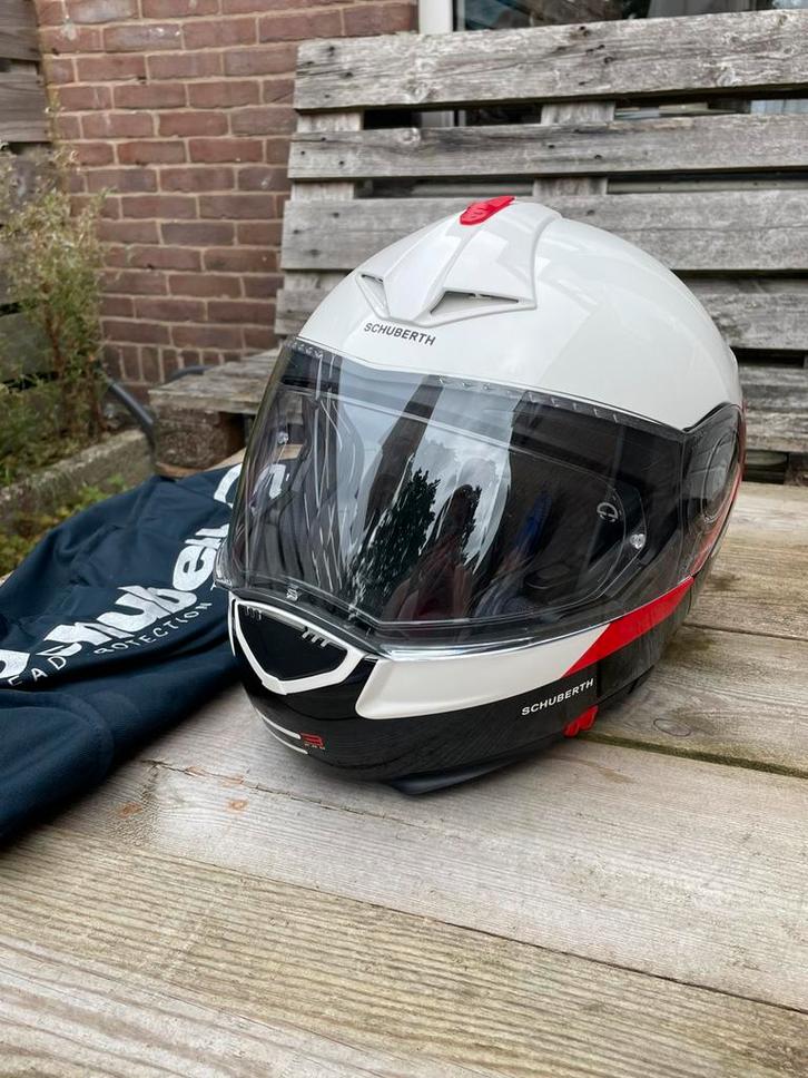 Schuberth C3 Pro Gravity Geel Systeemhelm S 54/55- Motorhelm, Motoren, Kleding | Motorhelmen, Systeemhelm, Overige merken, Tweedehands