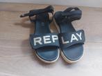 Replay sandalen maat 37, Zwart, Replay, Gedragen, Sandalen of Muiltjes