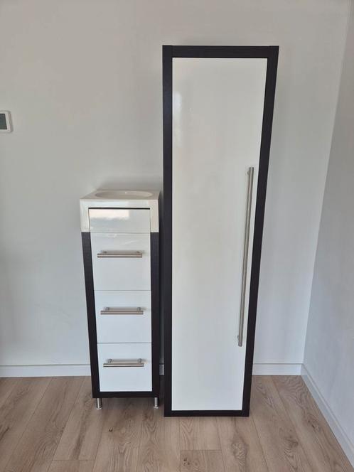 Tiger Boston Wenge badkamerkast ladekast, Huis en Inrichting, Badkamer | Badkamermeubels, Gebruikt, (Half)hoge kast, 25 tot 50 cm