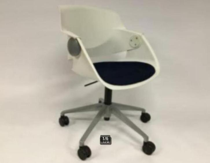 DESIGN STOEL Sitag G02 Swivel Chair Stoel, Huis en Inrichting, Stoelen, Nieuw, Vijf, Zes of meer stoelen, Stof, Wit, Ophalen of Verzenden