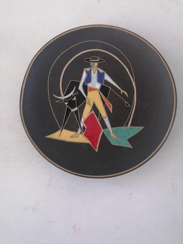 vintage RUSCHA keramiek wandbord torero izgst 18 cm beschikbaar voor biedingen