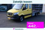 Mercedes-Benz Sprinter 316 CDI L3 Dubbele cabine Open laadba, Auto's, Bestelauto's, Gebruikt, Euro 6, Met garantie (alle), 163 pk