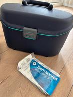 Beauty case samsonite, Ophalen, Gebruikt, Blauw, Met spiegeltje(s)