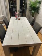 Eettafel (lxbxh) 218,5 x 98,0 x 77,0 cm wit hout., Ophalen, Gebruikt, 200 cm of meer, 50 tot 100 cm