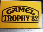 sticker camel trophy 1982 logo, Verzamelen, Stickers, Ophalen of Verzenden, Merk, Zo goed als nieuw