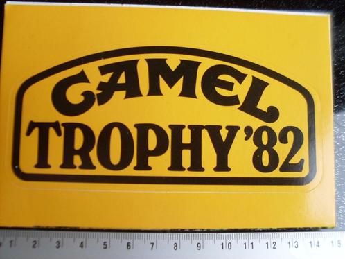 sticker camel trophy 1982 logo, Verzamelen, Stickers, Zo goed als nieuw, Merk, Ophalen of Verzenden