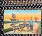 Molen de vlist Haastrecht met hondenkar, Verzamelen, Ansichtkaarten | Nederland, Ophalen of Verzenden