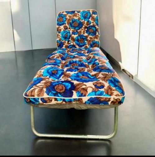 Vintage space age Strecher met matras- Kurz Duitsl..., Huis en Inrichting, Slaapkamer | Slaapbanken, Zo goed als nieuw, Eenpersoons