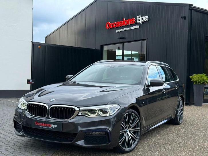 BMW 5-Serie Touring 520i M- Sport Nappa Leder Sophistograu, Auto's, BMW, Bedrijf, Te koop, 5-Serie, 360° camera, ABS, Achteruitrijcamera