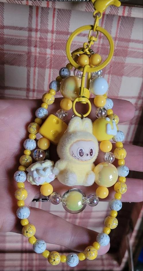 Kettinkje voor aan je mobiele telefoon met Labubu, Verzamelen, Sleutelhangers, Nieuw, Ophalen of Verzenden