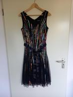 feestelijke gestreepte jurk, Kleding | Dames, Jurken, Gedragen, Promulias Paris, Knielengte, Maat 38/40 (M)