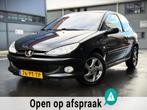Peugeot 206 1.6-16V XS Pack Leer Cruise Climate, Auto's, Peugeot, Voorwielaandrijving, Zwart, Bedrijf, Hatchback