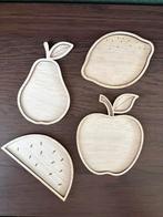 4 houten fruit vulvormen, Kinderen en Baby's, Speelgoed | Educatief en Creatief, Ophalen of Verzenden, Nieuw