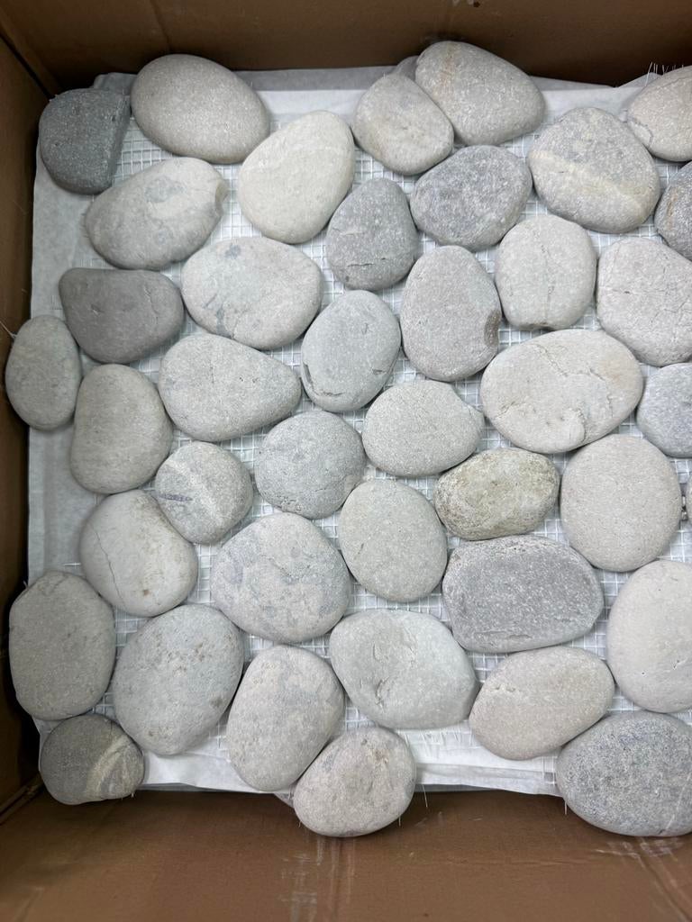 5 kiezel matjes, licht grijs 30x30, Ophalen, Overige materialen, Wandtegels, Nieuw