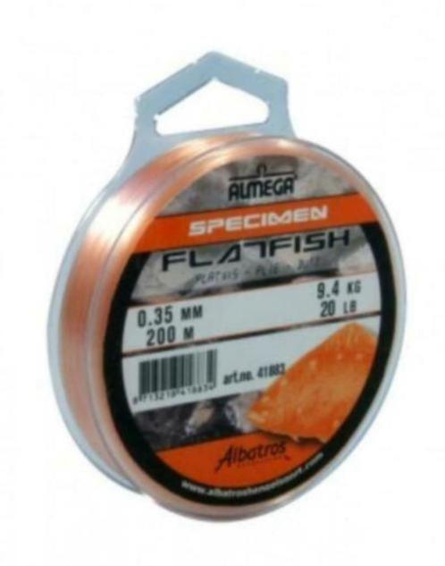 3 stuks Albatros Almega specimen platvis nylon 0,30mm, Watersport en Boten, Hengelsport | Algemeen, Nieuw, Vislijn, Ophalen of Verzenden