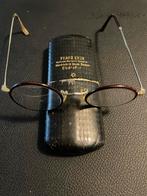 Vintage Frans Eyck Bril met Etui, Overige merken, Gebruikt, Bruin, Ophalen of Verzenden