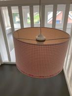 Little dutch hanglamp roze / wit, Huis en Inrichting, Lampen | Lampenkappen, Wit, Rond, Gebruikt, Licht roze en wit geblokt