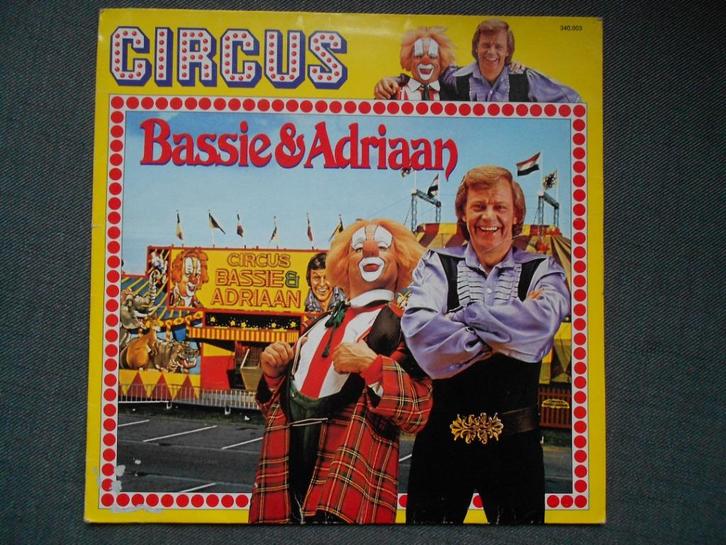 LP vinyl CIRCUS Bassie & Adriaan, Cd's en Dvd's, Vinyl | Kinderen en Jeugd, Gebruikt, Overige typen, 3 tot 5 jaar, 6 tot 9 jaar