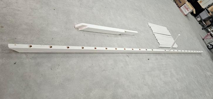 Trapleuning met spijlen - Nieuwbouw over!, Doe-het-zelf en Verbouw, Deuren en Horren, Zo goed als nieuw, Overige typen, 215 cm of meer