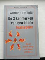 Patrick Lencioni - De 3 kenmerken van een ideale teamspeler, Boeken, Ophalen of Verzenden, Zo goed als nieuw, Patrick Lencioni