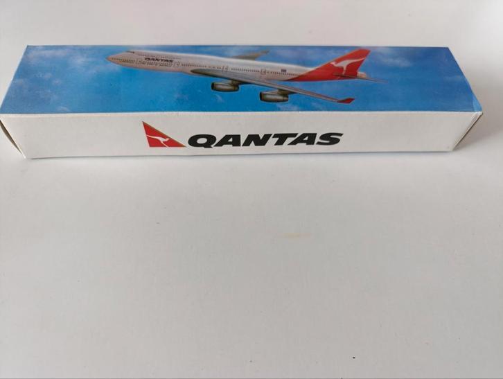Qantas Boeing 747 Modelvliegtuig, Hobby en Vrije tijd, Modelbouw | Vliegtuigen en Helikopters, Zo goed als nieuw, Overige merken