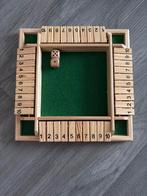 Dobbelspel Shut the Box, Hobby en Vrije tijd, Gezelschapsspellen | Bordspellen, Een of twee spelers, Ophalen of Verzenden, Zo goed als nieuw