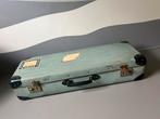 Vintage blauwe koffer, Overige materialen, Gebruikt, Ophalen of Verzenden, 70 cm of meer