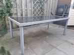 Tuintafel, Tuin en Terras, Tuintafels, Ophalen, Zo goed als nieuw, Rechthoekig, Metaal