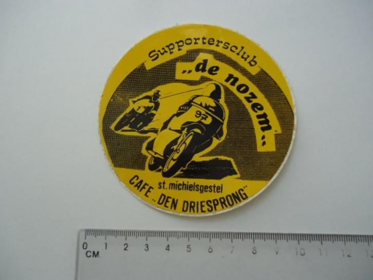 sticker oud De Nozem motorrace St Michielsgestel Driesprong, Verzamelen, Stickers, Zo goed als nieuw, Bedrijf of Vereniging, Verzenden