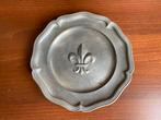 Tinnen bord met Fleur de Lis, Antiek en Kunst, Ophalen of Verzenden