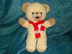 oude robijn beer met rode sjaal 30 cm, Ophalen of Verzenden, Zo goed als nieuw, Beer