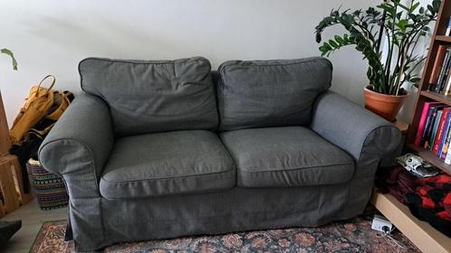 Grijze 2-zitsbank Ikea Ektorp, Huis en Inrichting, Banken | Bankstellen, Gebruikt, Rechte bank, Tweepersoons, 150 tot 200 cm, 75 tot 100 cm