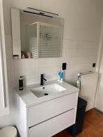 Badmeubel met spiegel, Huis en Inrichting, Badkamer | Badkamermeubels, Ophalen, Gebruikt, 50 tot 100 cm, Minder dan 100 cm