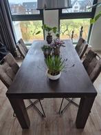 Eettafel donker eiken, Huis en Inrichting, Tafels | Eettafels, Ophalen, Gebruikt, Eikenhout, 50 tot 100 cm