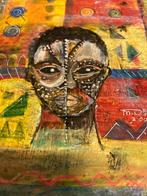 Schilderij Modern Marianne Rothert 2004 in lijst op papier, Verzenden