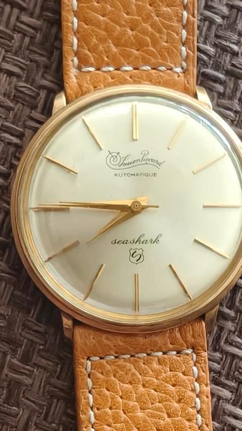 Lucien Piccard Seashark, automatic 10k gold plated. zgan, Sieraden, Tassen en Uiterlijk, Horloges | Antiek, Polshorloge, Overige merken