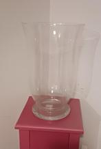 Grote glazen vaas windlicht, Minder dan 50 cm, Glas, Zo goed als nieuw, Ophalen